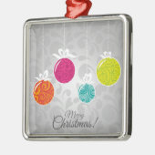 Kutkleurige kerstfeestversieringen metalen ornament (Links)