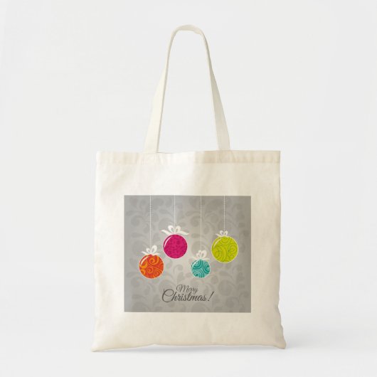 Kutkleurige kerstfeestversieringen tote bag (Voorkant)