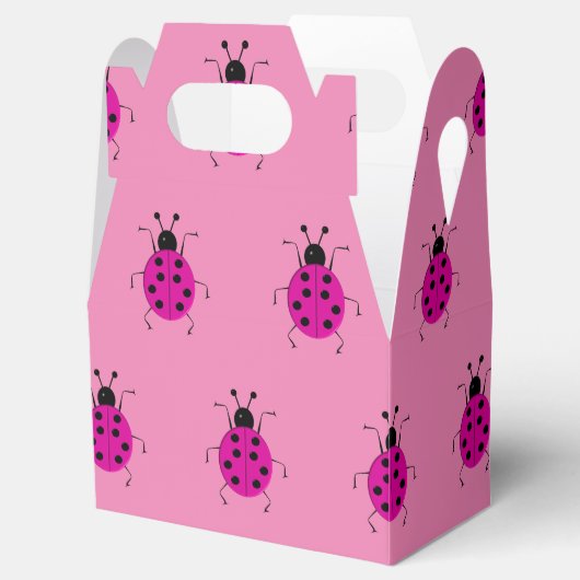 Kutkleurige ladybugs, gelukzak bedankdoosjes (Geopend)