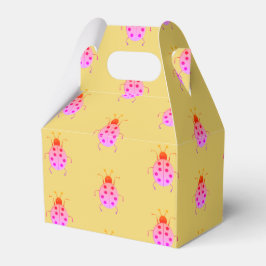 Kutkleurige ladybugs, gelukzak bedankdoosjes