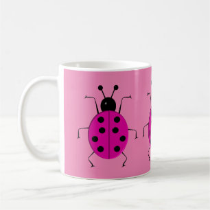 Kutkleurige ladybugs, gelukzak koffiemok