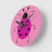 Kutkleurige ladybugs, gelukzak ronde klok (Hoek)