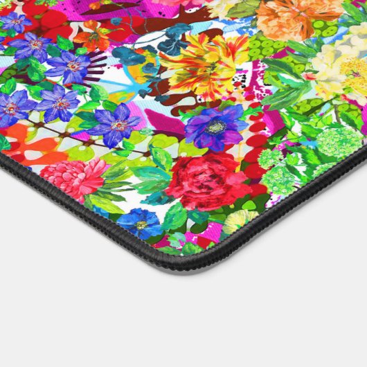 Kutkleurige magische bloemen All-Over-Print T-Shir Bureaumat (Hoek)