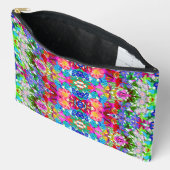 Kutkleurige magische bloemen All-Over-Print T-Shir Etui (Open)