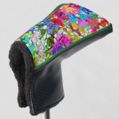Kutkleurige magische bloemen All-Over-Print T-Shir Golfheadcover (3/4 voorkant)