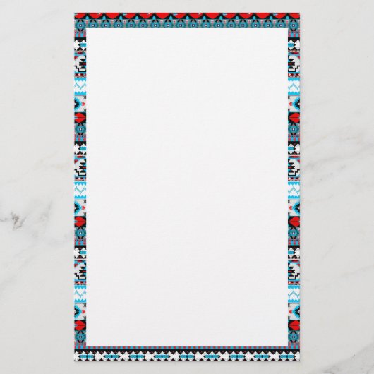 Kutkleurige patronen briefpapier (Voorkant)