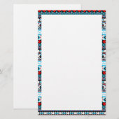 Kutkleurige patronen briefpapier (Voorkant / Achterkant)