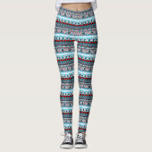 Kutkleurige patronen leggings (Voorkant)