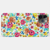 Kutkleurige  rozen patronen Case-Mate iPhone case (Achterkant (horizontaal))