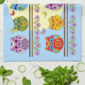 Kutkleurige zomeruil theedoek (Gevouwen)