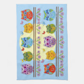 Kutkleurige zomeruil theedoek (Verticaal)