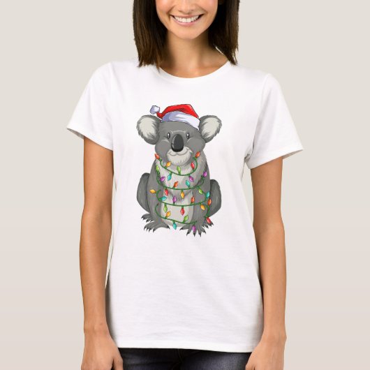 Kutkoala in kerstverlichting Vrouwen Vrouwen T-shirt (Voorkant)