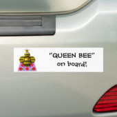 Kutkoningin op een watje bumpersticker (Op auto)