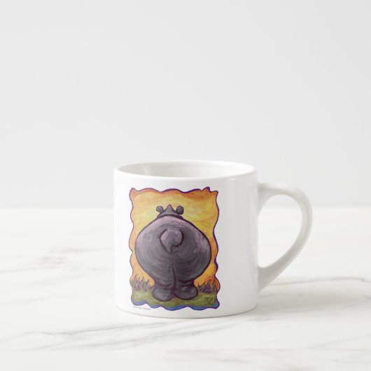 Kutkoppen en kwartels Hippopotamus Espresso Kop (Rechts)