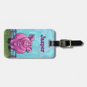 Kutkoppen en rails, speciaal voor reizen bestemd L Bagagelabel (Voorkant horizontaal)