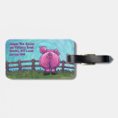 Kutkoppen en rails, speciaal voor reizen bestemd L Bagagelabel (Achterkant horizontaal)