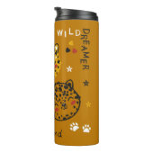 Kutluipaarkat-vlakkigtekening. Little Funny Cheeta Thermosbeker (Geroteerd rechts)