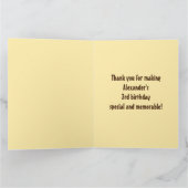 Kutluizen en Baby op zaterdag Bedankkaart (Binnen)