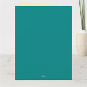 Kutluizen en Baby op zaterdag Bedankkaart (Achterkant)