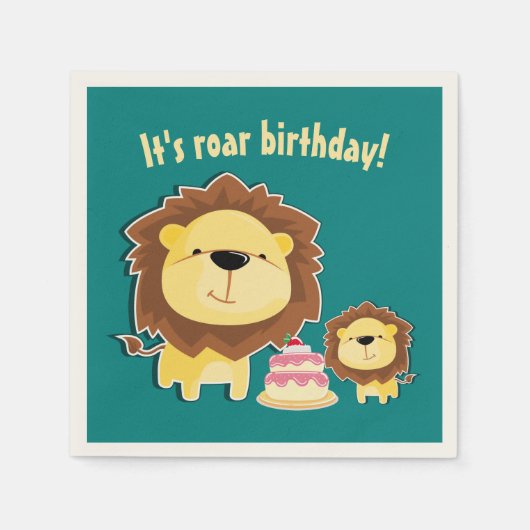 Kutluizen en Baby op zaterdag Servet (Voorkant)