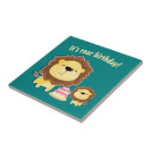 Kutluizen en Baby op zaterdag Tegeltje (Zijkant)