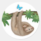 Kutmeel en baby ronde stickers (Voorkant)