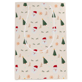 Kutminimalistisch kerstpatroon medium cadeauzakje