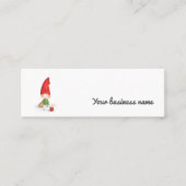 Kutminimalistische kerstfeestjes voor speelgoed mini visitekaartje (Voorkant)