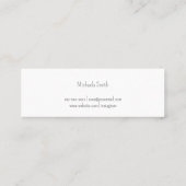 Kutminimalistische kerstfeestjes voor speelgoed mini visitekaartje (Achterkant)