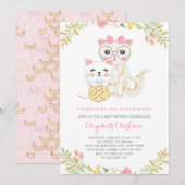 Kutmoeder en dochter Baby shower Kaart (Voorkant / Achterkant)