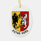 Kutná Hora-wapen, Tsjechische Republiek Keramisch Ornament (Achterkant)