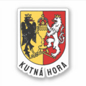 Kutná Hora-wapen, Tsjechische Republiek Sticker (Voorkant)