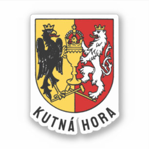 Kutná Hora-wapen, Tsjechische Republiek Sticker