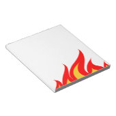 Kutnotitieblokken met brandvlam notitieblok (Schuin)