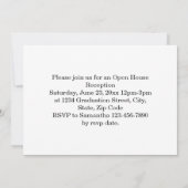 Kutout Style Elegant Foto Afstuderen kondiging Kaart (Achterkant)