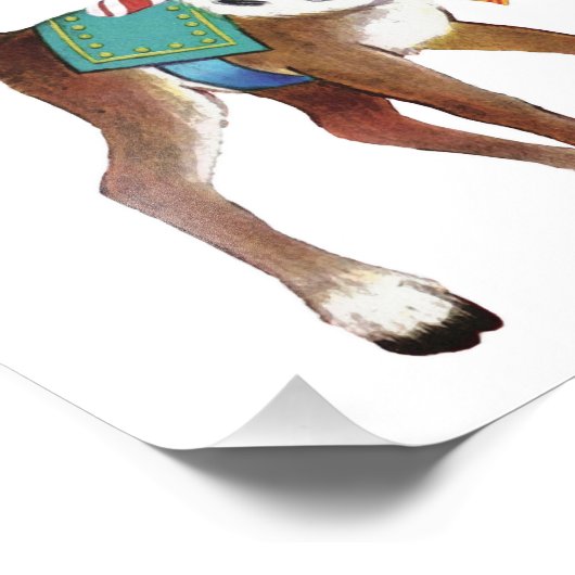 Kutreet kerstadewand foto afdruk (Hoek)