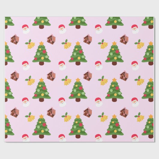 Kutrof kerstboompapier cadeaupapier (Vlak)