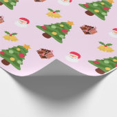 Kutrof kerstboompapier cadeaupapier (Hoek)