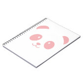 Kutrofiele roze Panda-laptop Notitieboek (Linkerzijde)