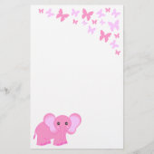 Kutrofielenbakkerij en vlinderbloemetjes briefpapier (Voorkant)