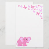 Kutrofielenbakkerij en vlinderbloemetjes briefpapier (Voorkant / Achterkant)