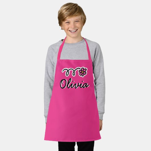 Kutrofielenbakpron van het kind van de luibloem vo schort (Gedragen)