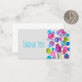 Kutroze abstracte kunstboom notitiekaartje (Voorkant / Achterkant in situ)