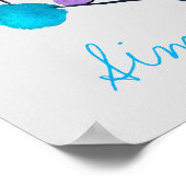 Kutroze abstracte kunstboom poster (Hoek)