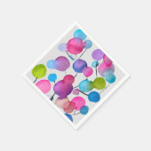 Kutroze abstracte kunstboom servet (Hoek)