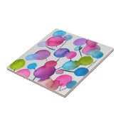 Kutroze abstracte kunstboom tegeltje (Zijkant)