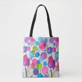 Kutroze abstracte kunstboom tote bag (Voorkant)