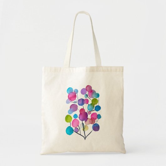 Kutroze abstracte kunstboom tote bag (Voorkant)