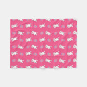 Kutroze baby bunny easter fleece deken (Voorkant (Horizontaal))