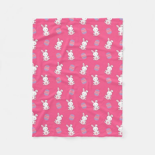 Kutroze baby bunny easter fleece deken (Voorkant)